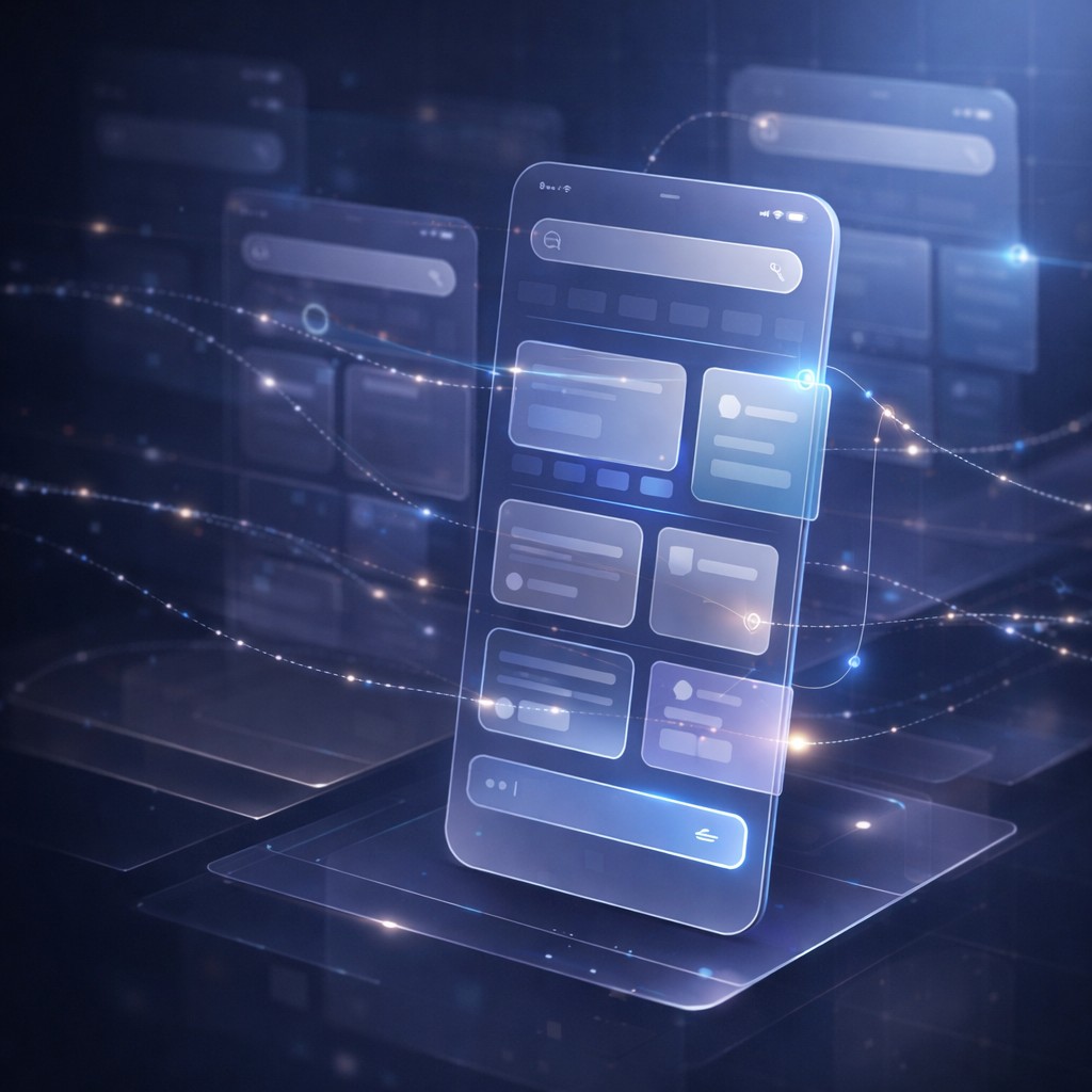 AI-Powered Mobile App Development overview illustration
