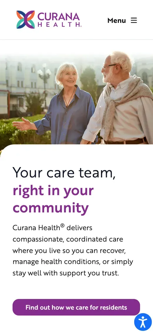 Curana Health on mobile