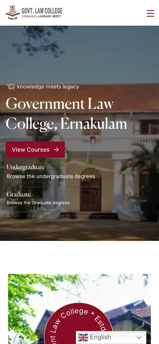 Government Law College Ernakulam on mobile
