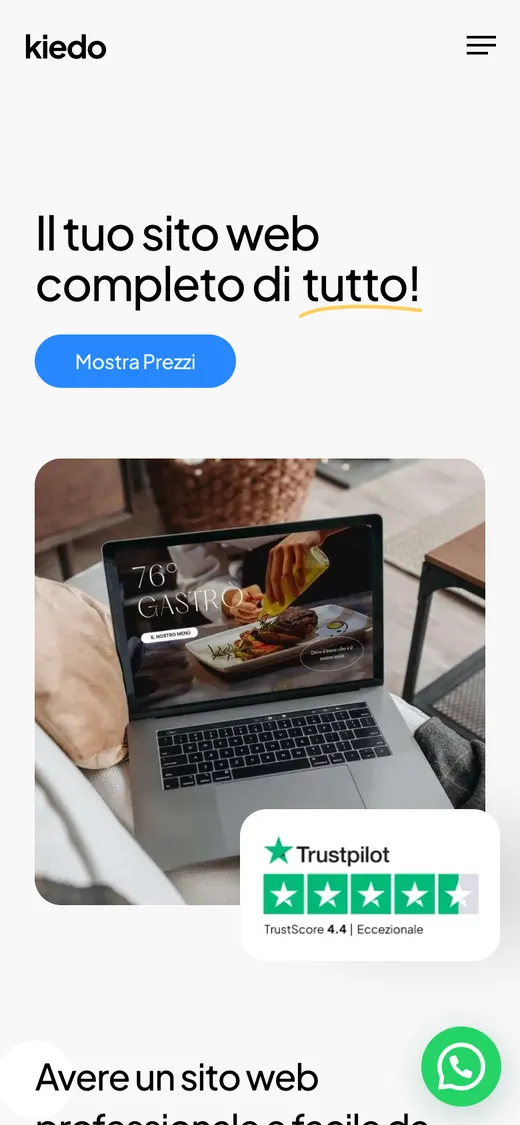 Kiedo on mobile
