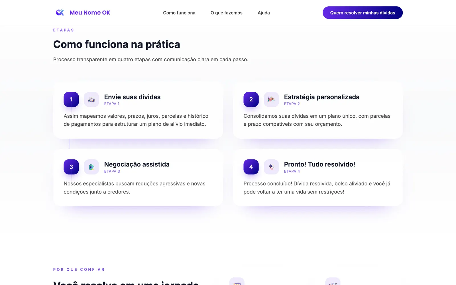 Meu Nome OK product screen