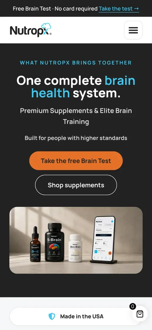 Nutropx on mobile