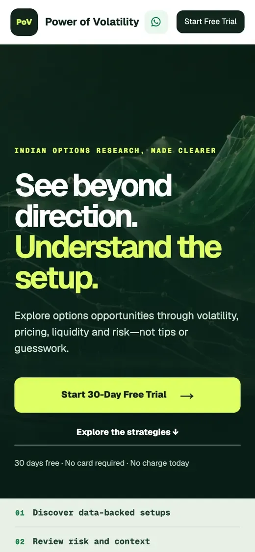 Power of Volatility on mobile