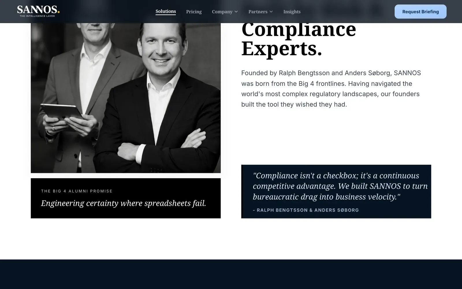 Sannos AI product screen