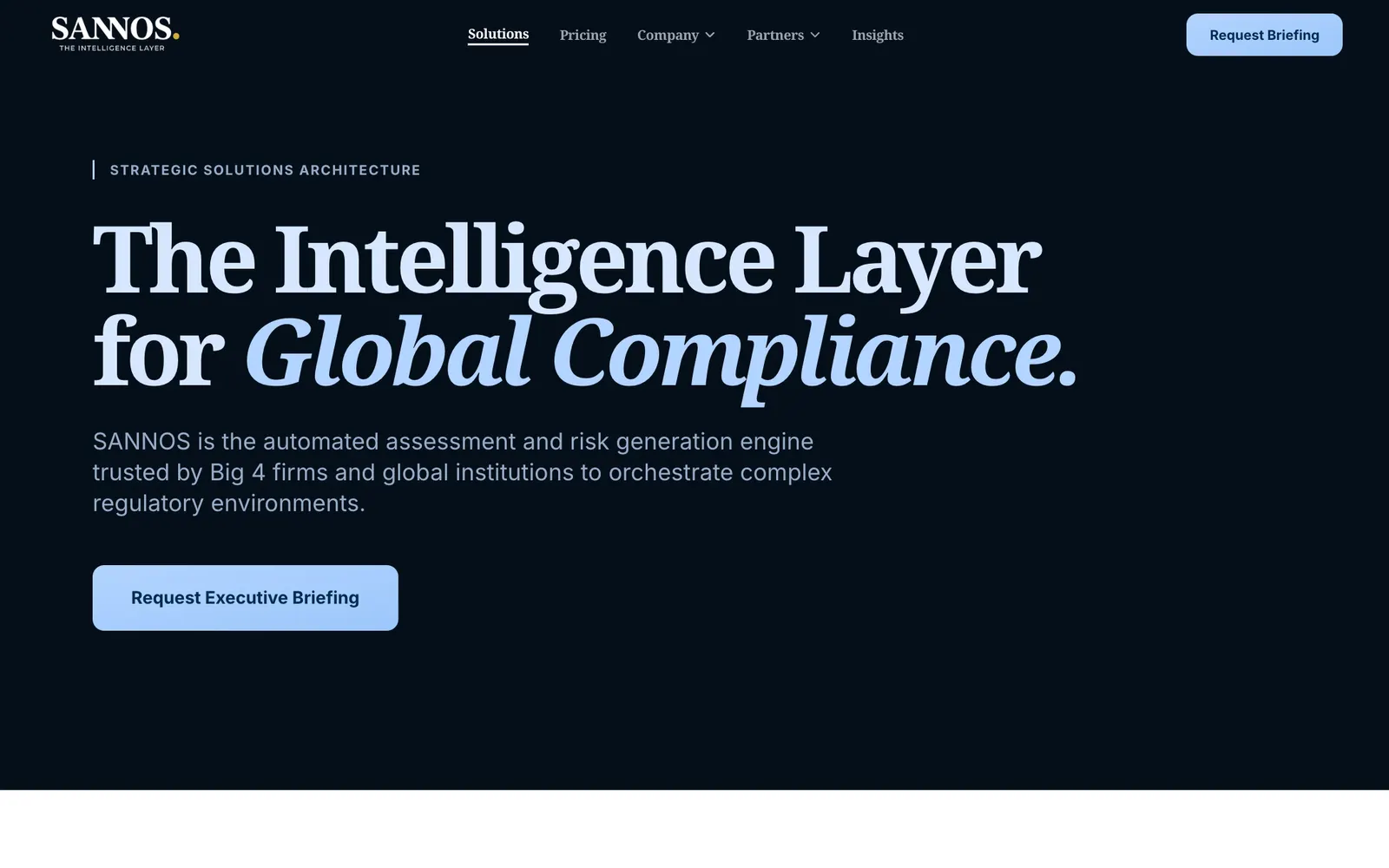 Sannos AI governance, risk & compliance platform built by Sajal Tech